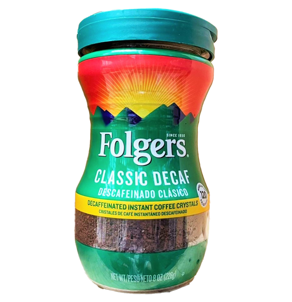 FOLGERS CLASSIC DECAFE INST 226 GR